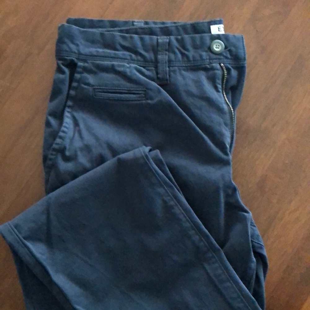 Express Slim Fit Navy Blue Khaki Pants